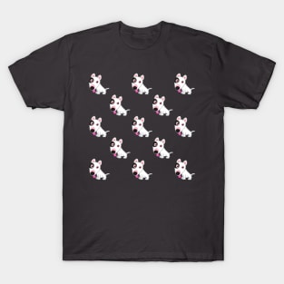 Pitbull dog pattern T-Shirt